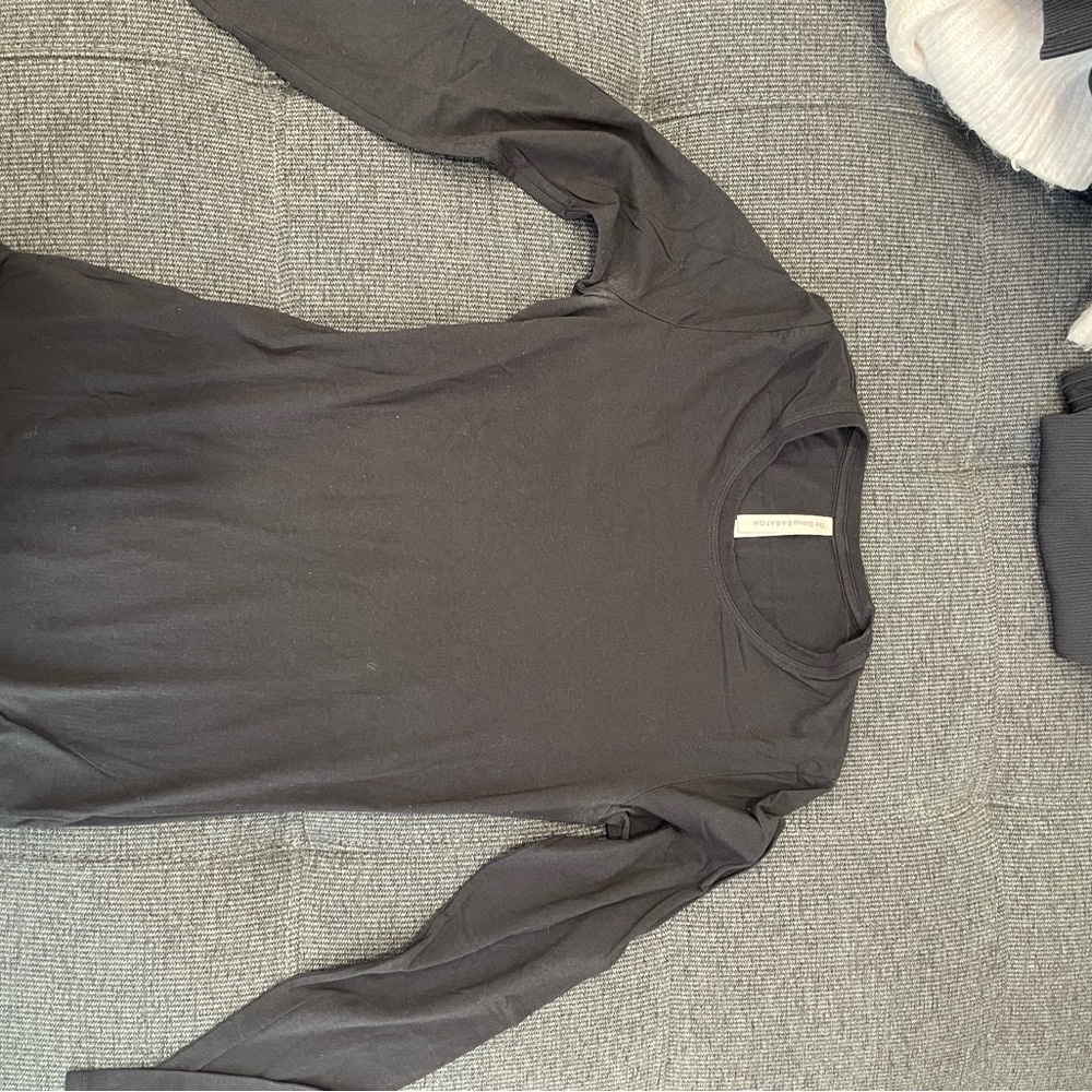 Babaton Black Long Sleeve Shirt